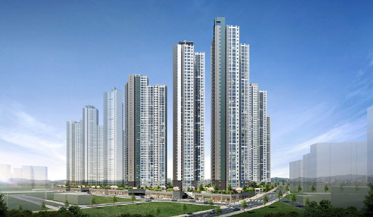 김해 푸르지오 하이엔드 주경투시도. <대우건설 제공>